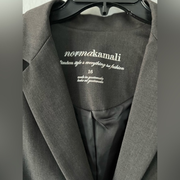 Norma Kamala Size 16 Gray Dress Jacket - Picture 2 of 11